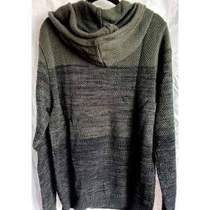 X Ray Jeans Sweater Men large Knitted Hoodie Sweat Shirt. Green Large Urban Chic